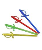 Пика 70 мм, диз. "Шпага", цвет в ассорт., ПС, 30 шт/упак (ООО Пласт-Лидер)