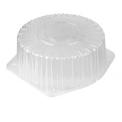 Упаковка для торта [крышка] d263хh125[d228хh115] мм, прозр., ОПС, 100 шт/кор "Комус" 100 шт/упак РОССИЯ Т-225КВ (М) (Т)
