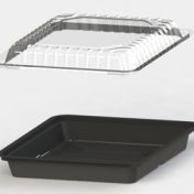 Крышка для контейнера для суши, 169*151*40мм, прозрачная