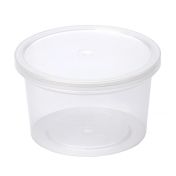 Контейнер под пресервы и мёд, 250мл, "банка" d=96мм, h=56мм, полупрозрачный, ПП
