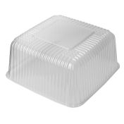 Упаковка для торта, 4л, квадратная, 243х243х129мм, прозрачная, эконом