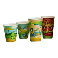 Стакан для холодного, 0.3л, дизайн Фрукты на отдыхе