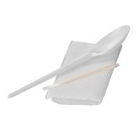 Комплект столовых приборов №3 [лож.ст. 165 мм, бел., ПС+ салф.+ з/ч.], 300 шт/кор 300 шт/упак РОССИЯ -