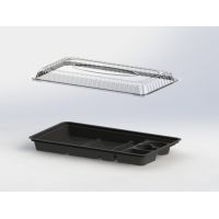 Крышка к контейнеру для суши 266х151х40 мм, прозр., ОПС, 400 шт/кор "Kado-Prim" 400 шт/упак РОССИЯ КД-002 К