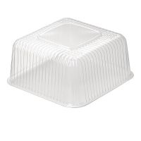 Упаковка для торта [крышка] 316х316х125[265х265х121] мм, прозр., ОПС, 80 шт/кор "Протэк" РОССИЯ ИП-240 "А" К