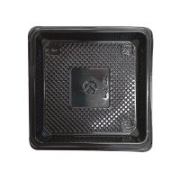 Упаковка для торта [дно] 90х90х5 [80х80х5] мм, черн., ПЭТ, 960 шт/кор "Kado-Prim" РОССИЯ КД-504Д черн.