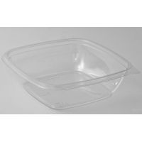 Контейнер 1000 мл 1-секц. 190х190х51,5 мм, без крышки, прозр., ПЭТ, 70 шт/упак "ПолиЭр" 140 шт/кор РОССИЯ СпК-1919-1000 прозр.