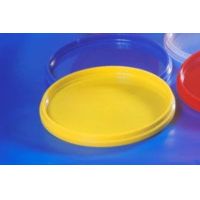 Крышка для контейнера под пресервы и мёд, d=96мм, h=15мм, жёлтая, ПП