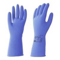 Перчатки латексные, р-р M, син., 1 пар/упак "HQ Profiline" 50 пар/кор МАЛАЙЗИЯ 74734