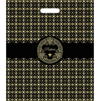 Пакет 420х480 мм, 90 мкм с проруб. ручками, диз. "Перфекто Квадро", ПВД, 25 шт/упак "Тикопластик" 400 шт/кор РОССИЯ н00112584