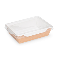 Контейнер 500 мл, 164х115х45 мм, без окна, без крышки, крафт-бел, карт., 50 шт/упак "OSQ" OpSalad 600 шт/кор РОССИЯ OpSalad 500