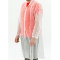 Халат р-р 54-62 [XXXL], 20 гр/м2, бел., нетк. мат-л СМС, 10 шт/упак 10 упак/кор КИТАЙ 25UNT069LC/069-1438