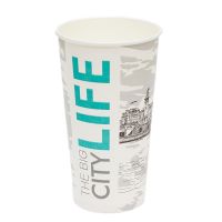 Стакан бумажный 500 мл 1 сл., d90 мм, диз. "Big City Life", карт., 50 шт/упак 1 000 шт/кор РОССИЯ 500111