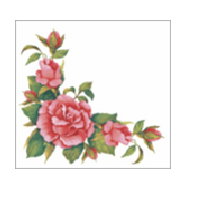 Салфетки 240х240 мм 1-сл., диз. "Дикая Роза", разноцв., бум., 40 шт/упак "Desna Design" 32 упак/кор РОССИЯ 57575