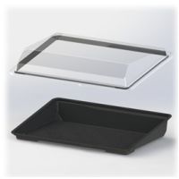 Крышка к контейнеру для суши "Витрина" 221х151х45 мм, прозр., ПС, 400 шт/кор "Kado-Prim" 400 шт/упак РОССИЯ КД-307 К