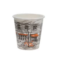 Стакан бумажный 165 мл 1 сл., d73 мм, диз. "Big City Life", карт., 5 шт/упак "МИСТЕРИЯ" 300 шт/кор РОССИЯ