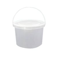 Ведро пищевое 5800 мл, d220хh203 мм, с ручкой, без крышки, бел., ПП, 25 шт/кор "Альянсупак" 25 шт/упак БЕЛАРУСЬ ДВ-5,8/220 бел