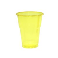Стакан одноразовый 200 мл для холодных напитков, желтый