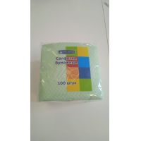 Салфетки 240х240 мм 1-сл., салат., бум., 100 шт/упак "МИСТЕРИЯ" 30 упак/кор РОССИЯ