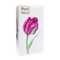 Салфетки 330х330 мм 2-сл., диз. "Прекрасный тюльпан", разноцв., бум., 20 шт/упак "Bouquet" 12 упак/кор РОССИЯ 25175