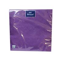 Салфетки 330х330 мм 3-сл., диз. "Фиолетовый Барокко", фиолет., бум., 16 шт/упак "Bouquet" 12 упак/кор РОССИЯ 37548