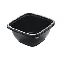 Контейнер 500 мл 1-секц. 124,5х124,5х59,8 мм, без крышки, черн., ПЭТ, 50 шт/упак "Upax-Unity" 1 000 шт/кор РОССИЯ С-12/12-500 черн