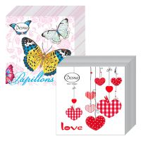 Салфетки 240х240 мм 1-сл., диз. в ассорт., разноцв., бум., 40 шт/упак "Desna Design" 32 упак/кор РОССИЯ