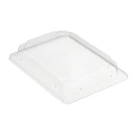 Крышка к контейнеру для суши 182х124х29 мм, прозр., ПЭТ, 420 шт/кор "Комус" 420 шт/упак РОССИЯ С-19К (ПЭТ)