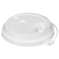 Крышка для стаканов, для холодного и горячего, d 90 мм, белая