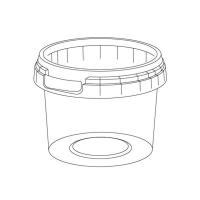 Контейнер для пресервов 120 мл, d69хh53 мм, форма "Банка", контр.замок, крышка в компл., прозр., ПП, 480 шт/кор "Aerosnab" 480 шт/упак РОССИЯ 1508КП