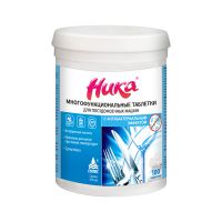 Таблетки для мытья посуды в посудомоечных машинах "Ника" С антибактериальным эффектом, 100 шт 100 шт/упак 12 упак/кор РОССИЯ