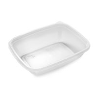 Контейнер (ланч-бокс) 750 мл, прямоугольный, 196х157х50мм, прозрачный