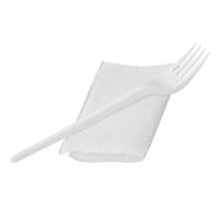 Комплект столовых приборов №2 [вил. 165 мм, бел., ПС+ салф.], 400 шт/кор 400 шт/упак РОССИЯ 501214/С