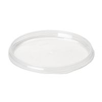 Крышка к контейнеру для пресервов [ведру] d132 мм, прозр., ПП, 400 шт/кор "Перинт" 400 шт/упак РОССИЯ крышка 132