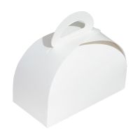 Упаковка для кондит. изделий 160х80х100 мм, без окна, неразъем.крышка, бел., карт., 25 шт/упак "Forgenika" Lady White ST 600 шт/кор РОССИЯ Forg Lady W 160*80*100 ST