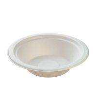 Тарелка одноразовая глубокая 500 мл, d178 мм, бел., целл., 6 шт/упак "GREEN MYSTERY" 120 шт/кор РОССИЯ 041785