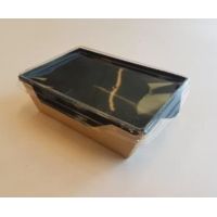 Коробка DoEco ECO OpSalad 500 Black Edition, (Салатник), коричневая/черная