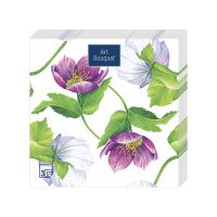 Салфетки 330х330 мм 3-сл., диз. "Декоративный цветок", разноцв., бум., 20 шт/упак "Bouquet" 12 упак/кор РОССИЯ 37342