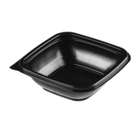 Контейнер 250 мл 1-секц. 126х126х38 мм, без крышки, черн., ПЭТ, 50 шт/упак "ЮПласт" 300 шт/кор РОССИЯ ЮПК-1212-250 черн/ЮУПМ6071