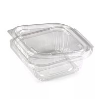Контейнер 350 мл 1-секц., овал 137х132х45 мм, неразъем.крышка, прозр., ПЭТ, 400 шт/кор "ЮПласт" 400 шт/упак РОССИЯ ЮУПМ6044/РКСП-350/ЮУПМ7344