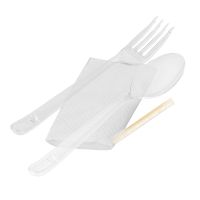 Комплект 4(прозрачные приборы и салфетки)