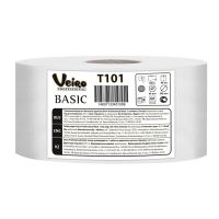 Бумага туалетная для диспенсеров 1-сл. "Veiro" Professional Basic, сер., 450 м 1 рул/упак 6 упак/кор РОССИЯ T101