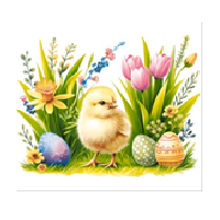 Салфетки 330х330 мм 3-сл., диз. "Веселый цыпленок", разноцв., бум., 20 шт/упак "Bouquet" 12 упак/кор РОССИЯ 25282