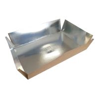 Контейнер для суши 1-секц. 210х140х55 мм, без крышки, крафт, карт. фольг., 400 шт/кор 400 шт/упак РОССИЯ