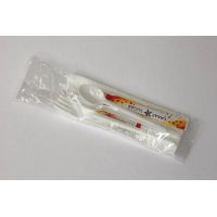 Комплект столовых приборов №8 [вил.+ нож 165 мм+ лож.чай. 125 мм: бел., ПС+ салф.+ з/ч.+ соль+ пер.+ сах.], 200 шт/кор 200 шт/упак РОССИЯ 501710