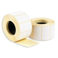 Весовая лента 30х20 мм ЭКО, непринт., бел., термобум., 1800 шт/рул 56 рул/кор РОССИЯ