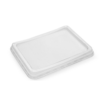 Крышка к контейнеру под запайку [187х137 мм], прозр., ПП, 400 шт/кор "ПолиЭр" РОССИЯ К-187К ПП