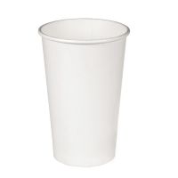 Стакан бумажный 500 мл 1 сл., d90 мм, бел., карт., 50 шт/упак 1 000 шт/кор РОССИЯ 500109