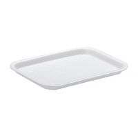 Лоток пищевой 180х135х10 мм, серия А-10, бел., ВПС, 450 шт/кор "КинПак" 450 шт/упак РОССИЯ А-10