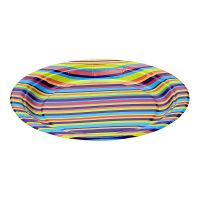 Тарелка одноразовая мелкая d180 мм, диз. "Джайв", карт. лам., 6 шт/упак "Buffet" 150 шт/кор РОССИЯ